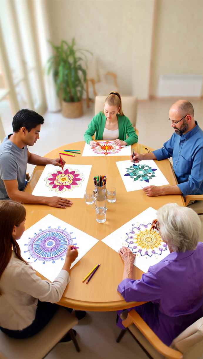 Cooperative and Individual Mandala Creation